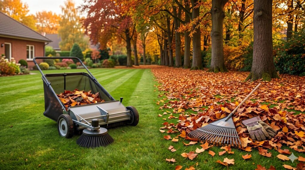 why use a lawn sweeper instead of raking